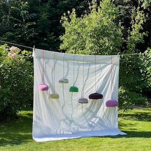 Knitting Pattern ENGLISH for BONNIE & LOLA | lampshades by elma | felted lamp | wool lamp