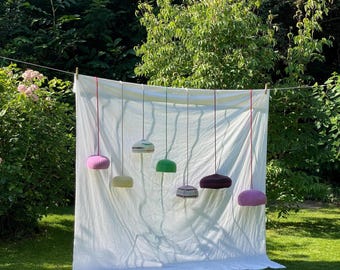 Knitting Pattern ENGLISH for BONNIE & LOLA | lampshades by elma | felted lamp | wool lamp