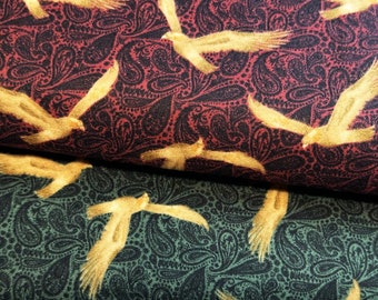 Flying Eagles: Sunset Lodge Cotton Flannel Fabric by the yard