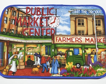 Pike Place Market by Beth Logan - Cotton Quilted Place Mat