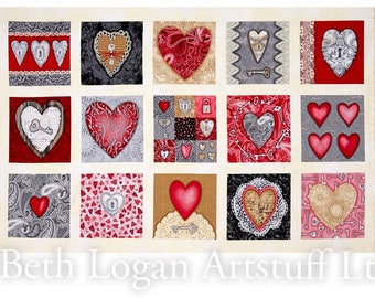 Key to My Heart - 24 inch panel