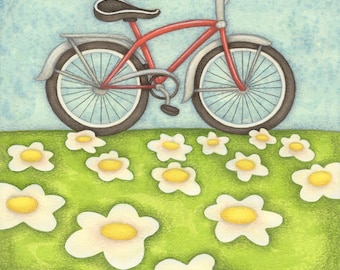 Pedal Power Garden Flag