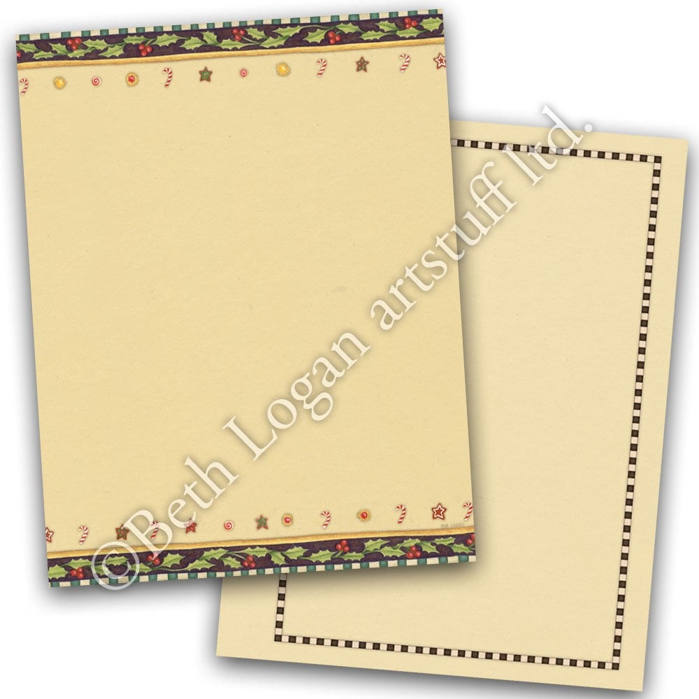 Holiday Kitchen Recipe Binder Refill Pages 10 Downloadable PDF Files Etsy