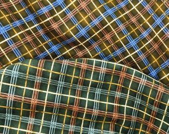 Suitcase Plaid: Sunset Lodge Cotton Flannel Fabric by the yard