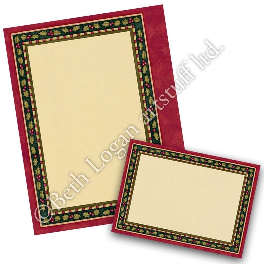 Holiday Kitchen Recipe Binder Refill Pages 10 Downloadable PDF Files Etsy