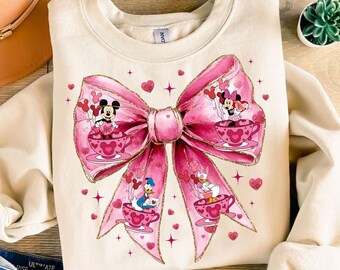 マイキーマウスバレンタインコケットPNG、ピンクバレンタイン漫画キャラクターPNG、バレンタインカップルシャツデザイン、ハッピーバレンタインデーシャツデザイン