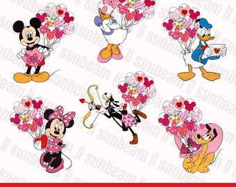 Micey Mouse valentines PNG bundle, Mouse couple valentine Png, Valentine's Day, Valentines Png, Valentines Couple Shirt, Mouse And Friends