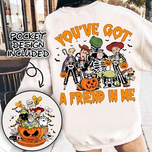 Retro Zabawka Cartoon Halloween masz przyjaciela we mnie Png, Modna Zabawka kreskówka Halloween PNG, Cukierek albo psikus PNG, Upiorny Sezon Png