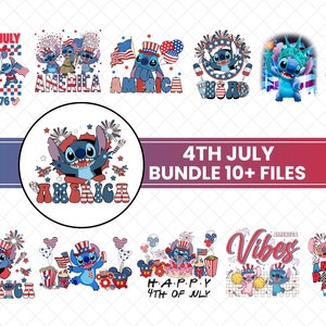 4th Of July Blue alien PNG Bundle, Blue Cartoon Sublimation Bundle, 4th July Blue Cartoon, Fourth of July T Shirt Design, USA sublimation