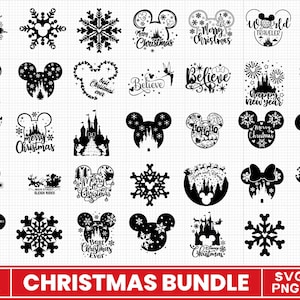 Paquete de dibujos animados de Navidad svg, Cricut, camisa de Navidad svg, clipart, png, svg, vacaciones svg, taza de Navidad svg descarga instantánea, archivos de corte svg