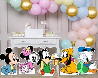 Babyland Party Stand Up Prop, Mikey and Friends Cutout, , Mikey Baby Shower, Mini Baby Shower, Babyland, DIGITALFILE ONLY