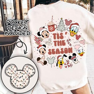 Retro Christmas Mouse tis the season Png, Cartoon Movie Png, Christmas Png, Holiday Png, micey mouse christmas, Merry Christmas Png