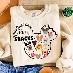 I&#39;m Just here for the snacks Png Svg, Snackgoal Svg, Mickeyy Mouse and friends Snack Vacation Svg, Vacay Mode Svg, Magical Kingdom Svg