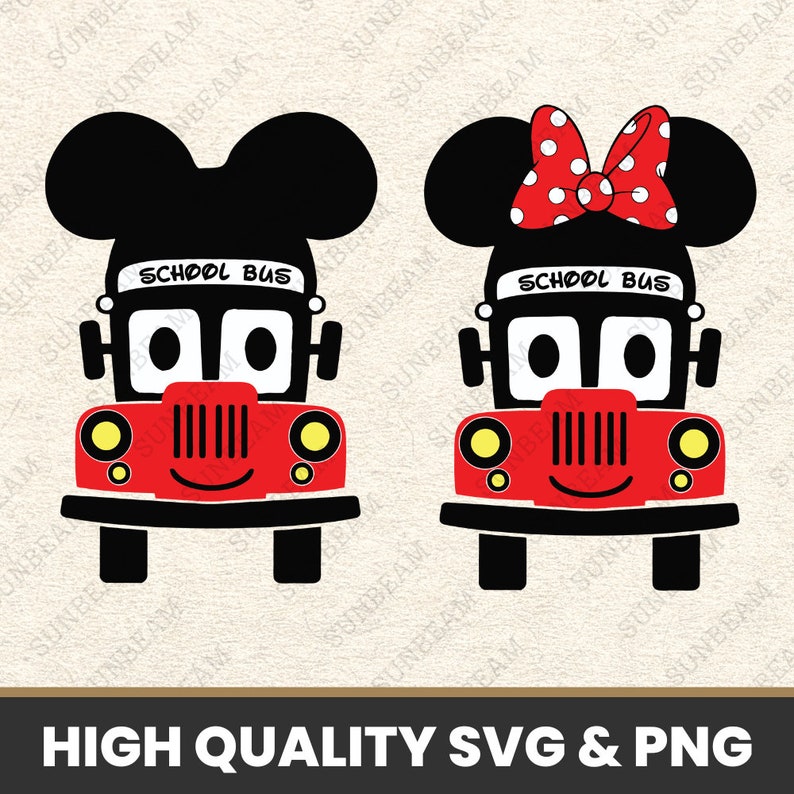 Red Bus Mouse Mickeyy Mouse School Bus Png, Mickeyy Mouse School Bus, Mouse and ...