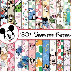 Big Bundle Seamless Pattern, Magical Seamless, Trendy Pattern, Cartoon Seamless Pattern, Mouse Seamless Pattern, Toy Story Seamless Pattern