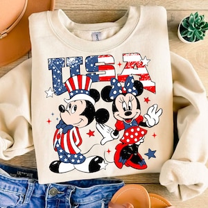 Usa Mouse Couple PNG, Mikey Sublimation, 4th July Mouse and Friends, Fourth of July T Shirt Design, USA sublimation, patriotic Png