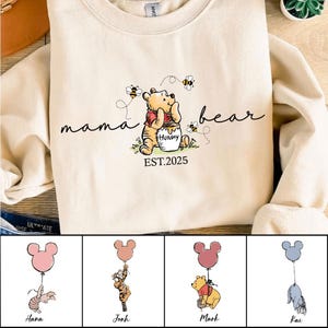 Mamma orsa png, Mamma e cucciolo orso Png, Orso giallo mamma Mama Svg, Bambino Png, Mamma e bambino Svg, orso miele Mama Png, Mamma bambino corrispondente svg
