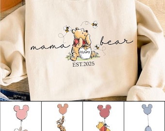 Maman ours png, maman et bébé ours Png, maman ours jaune Mama Svg, bébé Png, maman et bébé ours Png, miel ours maman Png, maman bébé assorti svg