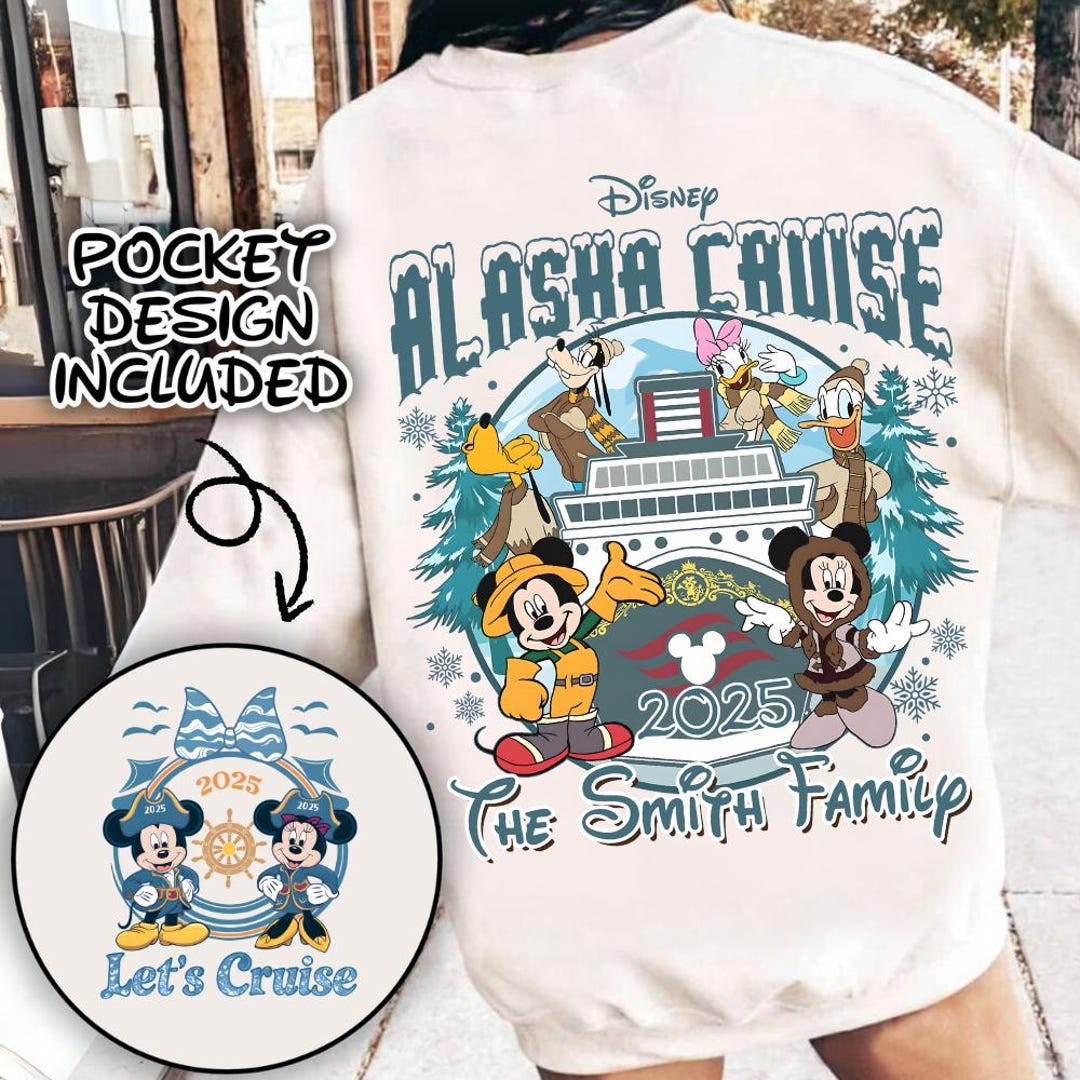 Custom Name Mikey Mouse Alaska Cruise 2025 PNG, Dis Ney Family Trip ...