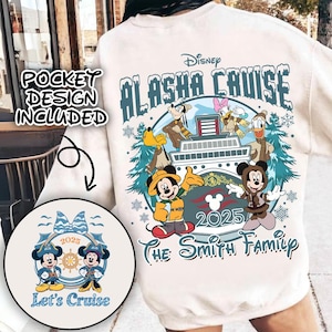 Custom name Mikey Mouse alaska Cruise 2025 PNG, Dis ney Family Trip 2025 Png, Family Vacation Png, Vacay Mode, Mouse And Friends Let Cruise