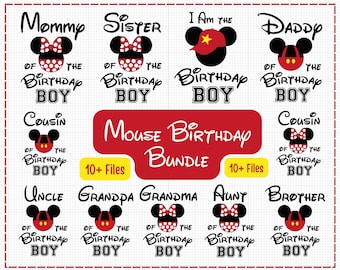 Mouse Cartoon Birthday Kid Png, Birthday Png, Birthday Boy Png, Happy Birthday Png, Birthday Mouse Png, Custom Birthday Png, Cricut Graphic