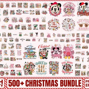 500+ Retro Christmas Mouse bundle Png, Christmas mouse And Friends, Christmas Mouse Png, Cartoon Movie Png, Christmas Png, Holiday Png