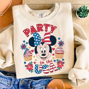 Party In The USA PNG, Mikey Sublimation, 4th July Mouse and Friends, Fourth of July T Shirt Design, USA sublimation download, Patriotic