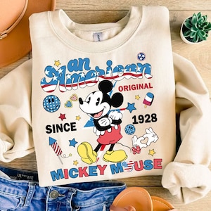 An American Original Mouse PNG, Mikey Sublimation, 4th July Mouse and Friends, Fourth of July T Shirt Design, USA sublimation download