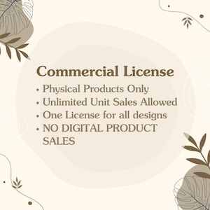 Commercial License Whole Shop, Commercial License All Designs/File Types, Sunbeam designs  Commercial License