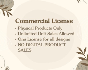 Commercial License Whole Shop, Commercial License All Designs/File Types, Sunbeam designs  Commercial License