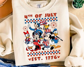 Micey 4. Juli PNG, mikey Sublimation, 4. Juli Maus und Freunde, Fourth of Jully T-Shirt Design, USA Sublimation Download, Patriotisch