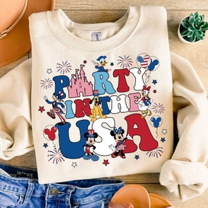 Party In The Usa Micey PNG, Mikey Sublimation, 4th July Mouse and Friends, Fourth of July T Shirt Design, USA sublimation, patriotic Png
