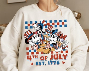 Mouse 4th Of July Est 1776 PNG, Mikey Sublimation, 4th July Mouse and Friends, Fourth of July T Shirt Design, USA sublimation, patriotic Png