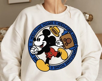 Mickeyy mouse Welcome home Png, minniee Mouse Teacher Png, First Day of School, Mouse and friends sublimation, Retro Mouse Teacher