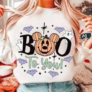Halloween Boo to you Png, Trendy Nightmare Micey Mouse Halloween PNG, Trick Or Treat PNG, Halloween Png, Spooky Season Png, Halloween Png