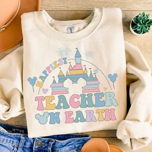Mickeyy mouse Happiest teacher on earth Png, First Day Of School png, Mouse and friends, Mickeyy mouse teacher png