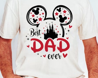 Best Dad Ever SVG, Father's Day Svg, Mouse Dad Shirt, Gift For Dad Svg, Dad Shirt Svg, Family Vacation, Family Matching, Best Mouse Dad