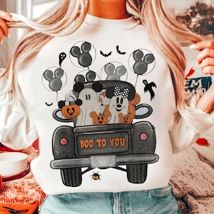 Retro Micey Mouse Halloween Boo to you Png, Trendy Micey Mouse Halloween PNG, Trick Or Treat PNG, Spooky Season Png