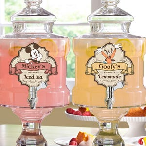 Editable Dinseyland Party Beverage Label, Printable Mikey & Friends Drink Label, Perfect for any birthday party or event, Digital file