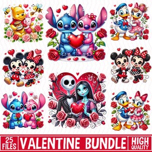 Lindo paquete de dibujos animados PNG de San Valentín, pareja PNG de San Valentín, regalos para parejas, diseño de sublimación, regalo para ella, pareja de dibujos animados estilo chicana PNG