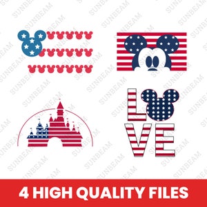July 4th Micey Mouse PNGs, Mikey Sublimation, 4th July Mouse and Friends, Fourth of July T Shirt Design, USA sublimation, patriotic Png