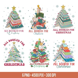 Christmas Book Tree Png, Christmas Gift, Book Lovers Png, Bookworm Christmas Png, Gift For Teachers,  Xmas Design Png, School Christmas