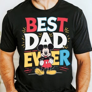 Best Dad Ever Png, Father&#39;s Day Png, Mouse Dad Shirt, Gift For Dad Png, Dad Shirt Svg, Family Vacation, Family Matching, Best Mouse dad
