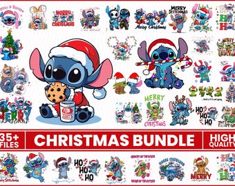 Bundle de Noël bleu extraterrestre png, Joyeux Noël, dessin animé de Noël, Noël animal bleu mignon Png, La période la plus merveilleuse de l&#39;année png
