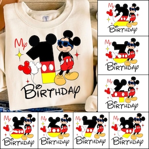 Personalized Mikey mouse Cartoon Birthday Kid Png, Birthday Png, Mouse Birthday Boy Png, Birthday Mouse Png, Custom Birthday Png