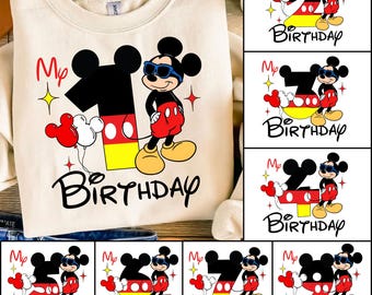 Personalized Mikey mouse Cartoon Birthday Kid Png, Birthday Png, Mouse Birthday Boy Png, Birthday Mouse Png, Custom Birthday Png