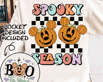 Retro Mouse Spooky Season Png, Trendy Micey Mouse Halloween PNG, Trick Or Treat PNG, Halloween Png, Spooky Season Png, Halloween Pumpkin