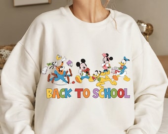 Mouse Back to school Png, Mickeyy Mouse Teacher Png, Retro Mouse Teacher, Mouse and friends Sublimation, First Day of School Png