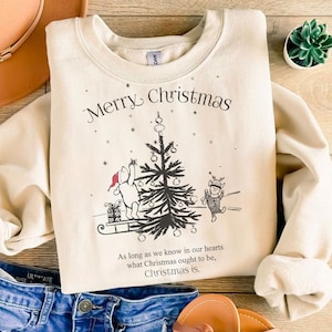 The Most Wonderful Time Of The Year Png, Merry Christmas Png, Yellow bear Christmas, Christmas Cartoon, Christmas Bear And Friends Png