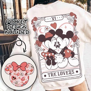 Mikey mouse valentines tarot card os amantes PNG, Mouse casal valentine Png, Dia dos Namorados, Valentines Png, Camiseta casal Valentines